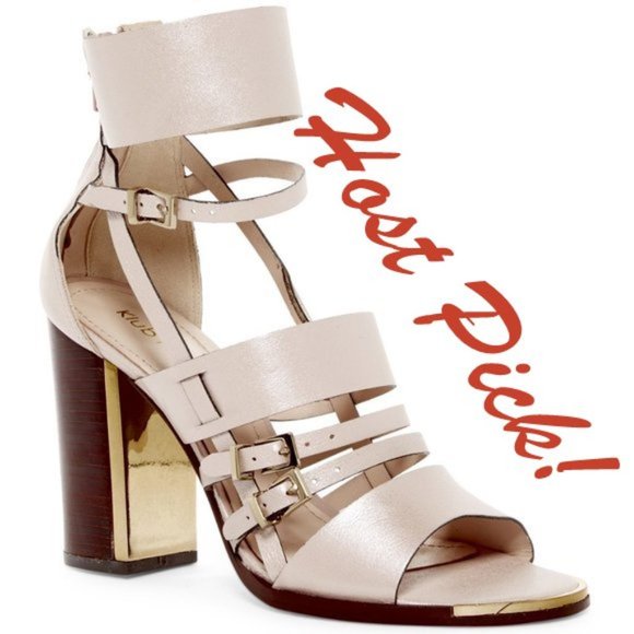 Klub Nico Shoes - Klub Nico New Tuscany Strappy Heel Sandals ALL Leather Sexy Celeb Chic Gold🎉HP